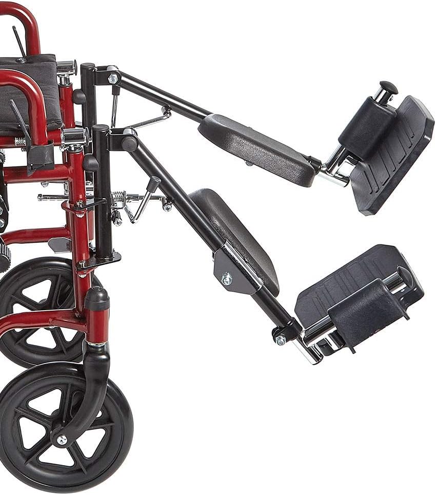 Swing-Away Leg Rests with Plastic Footplates and Padded Calf Pads X200722