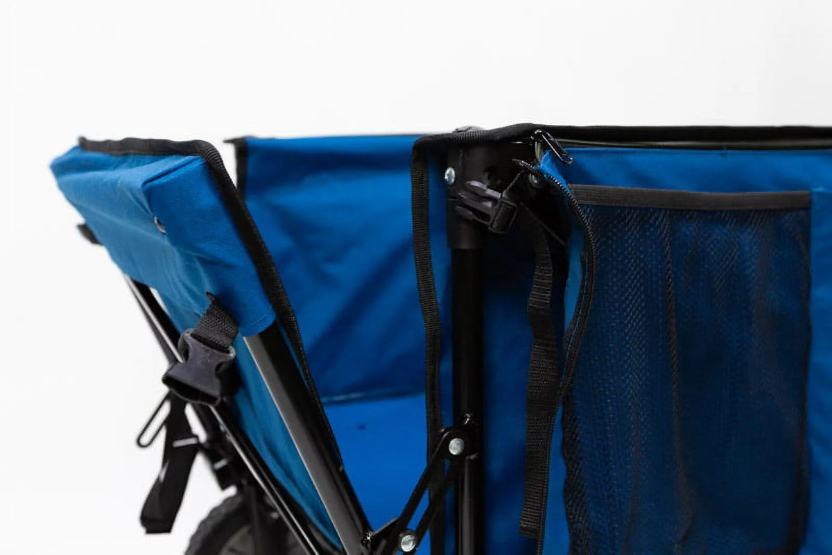 Quad Folding Camp Wagon with Tailgate, Blue K6437