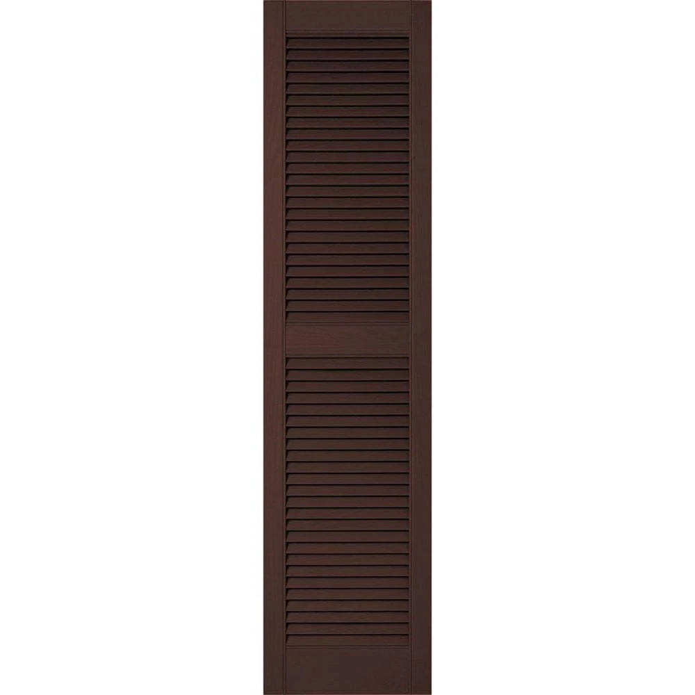 Federal Brown Open Louver Shutters T959278