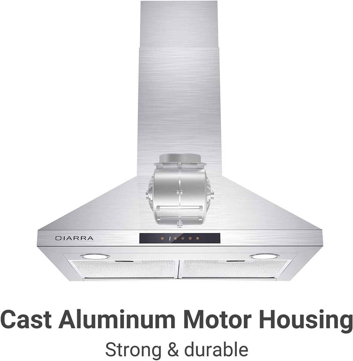 30 inch 450 CFM Convertible Wall Mount Stainless Steel Range Hood T33803