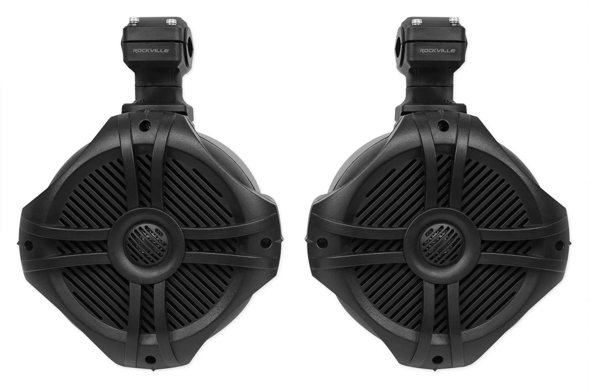 Black 6.5 250w Marine Wakeboard Tower Speakers B29709