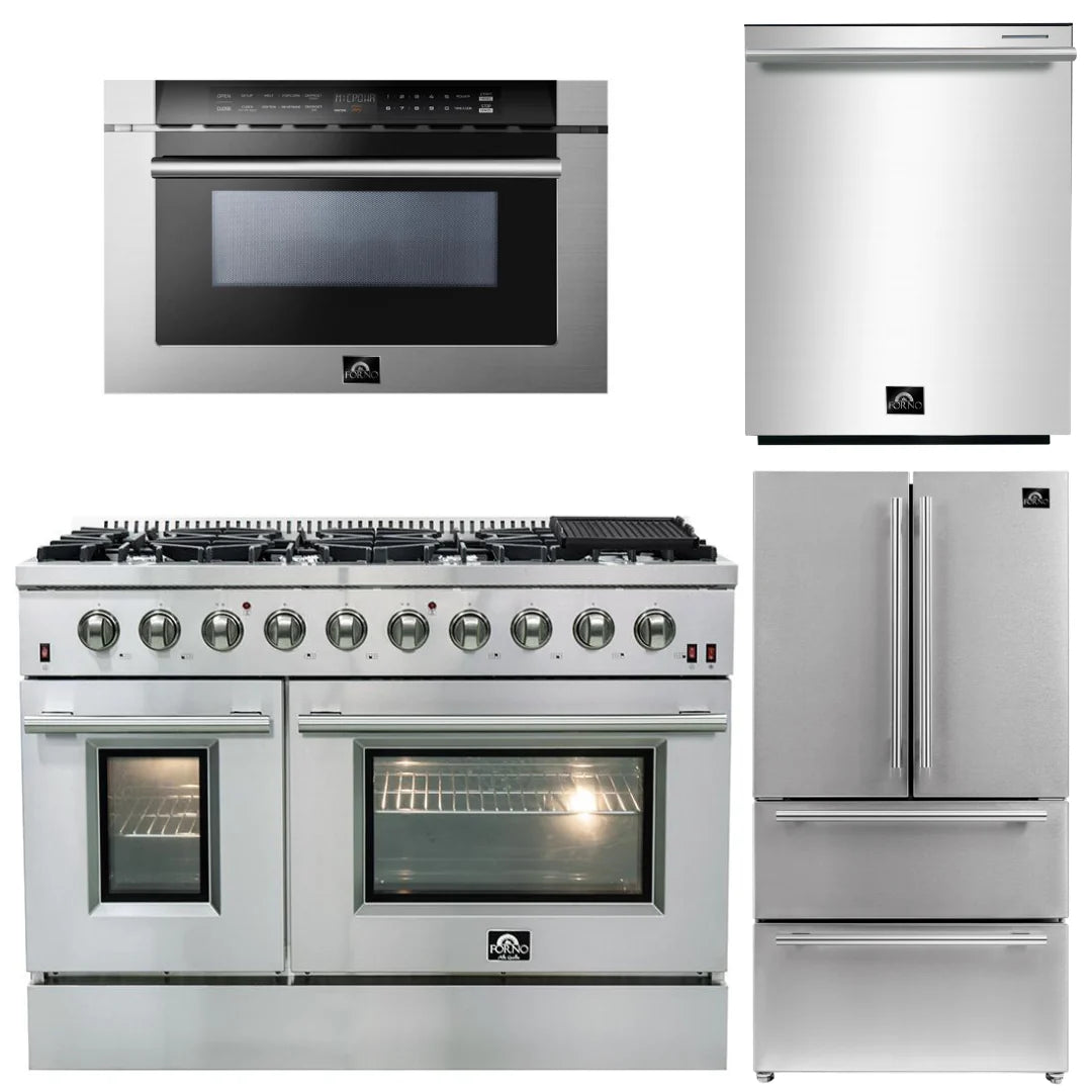 48 Gas Range, 36 Refrigerator, Microwave Drawer, Dishwasher B999303