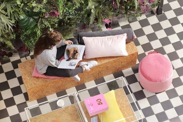 Velvet Ottoman N516