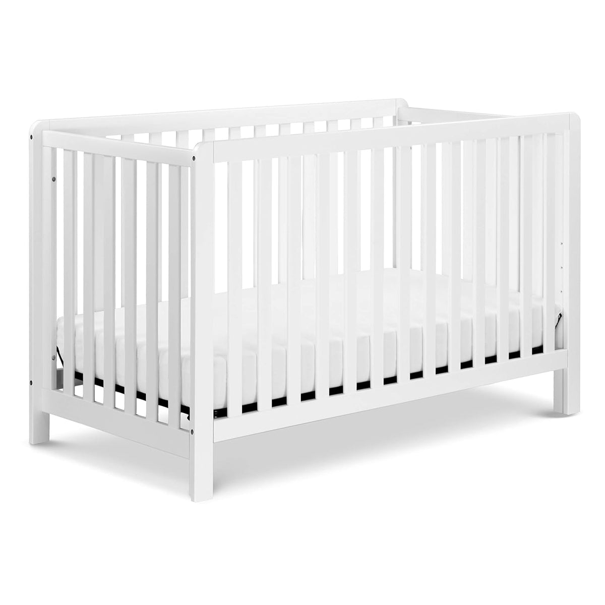 4-in-1 Convertible Crib in Grey and White D703