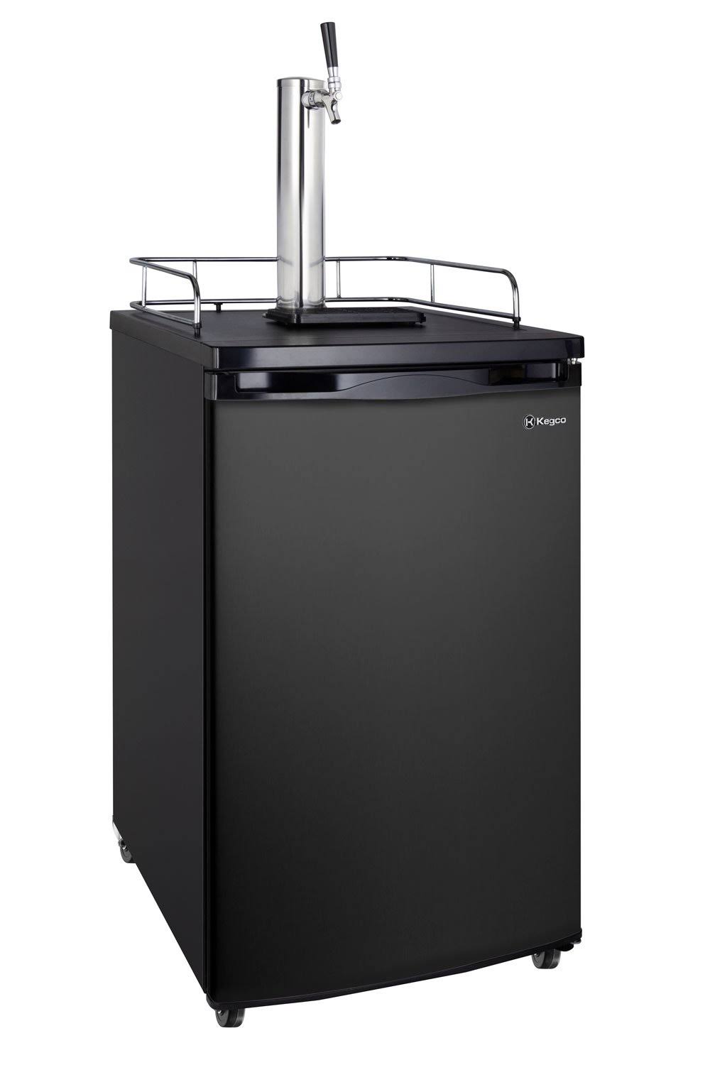 20" Wide Cold Brew Coffee Single Tap Black Kegerator F678