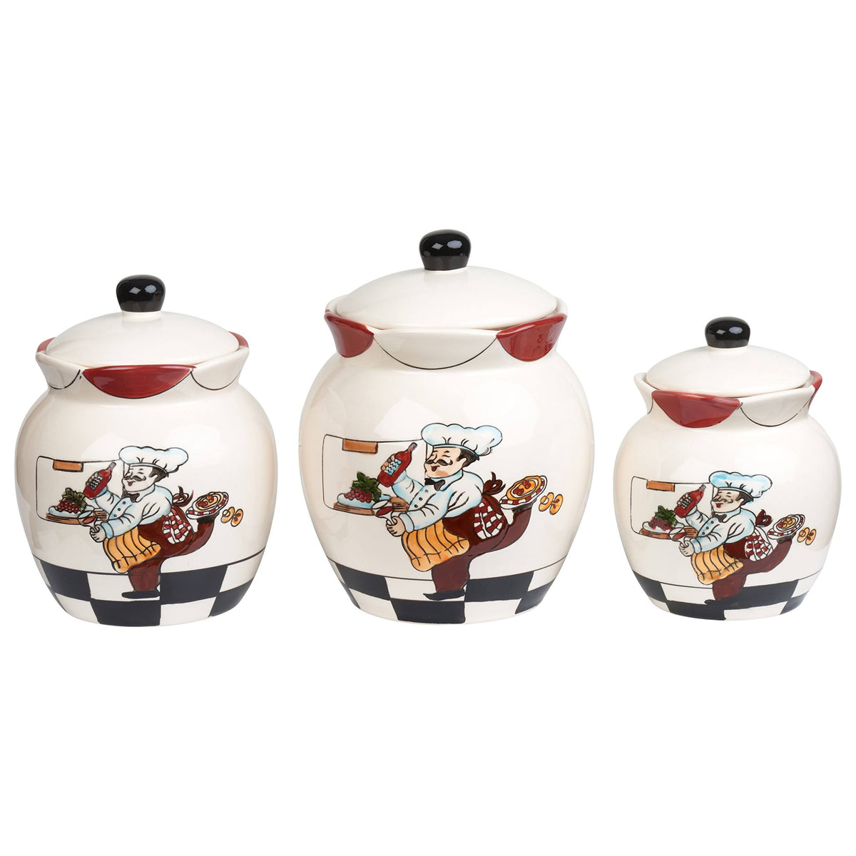 3 Piece Ceramic Canister Set X829