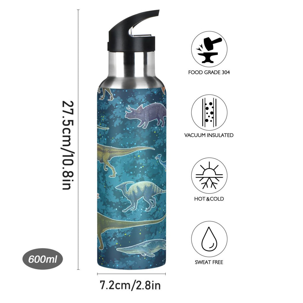 Stainless Steel Water Bottle with Straw Lid Vacuum Insulated 20 OZ G47673