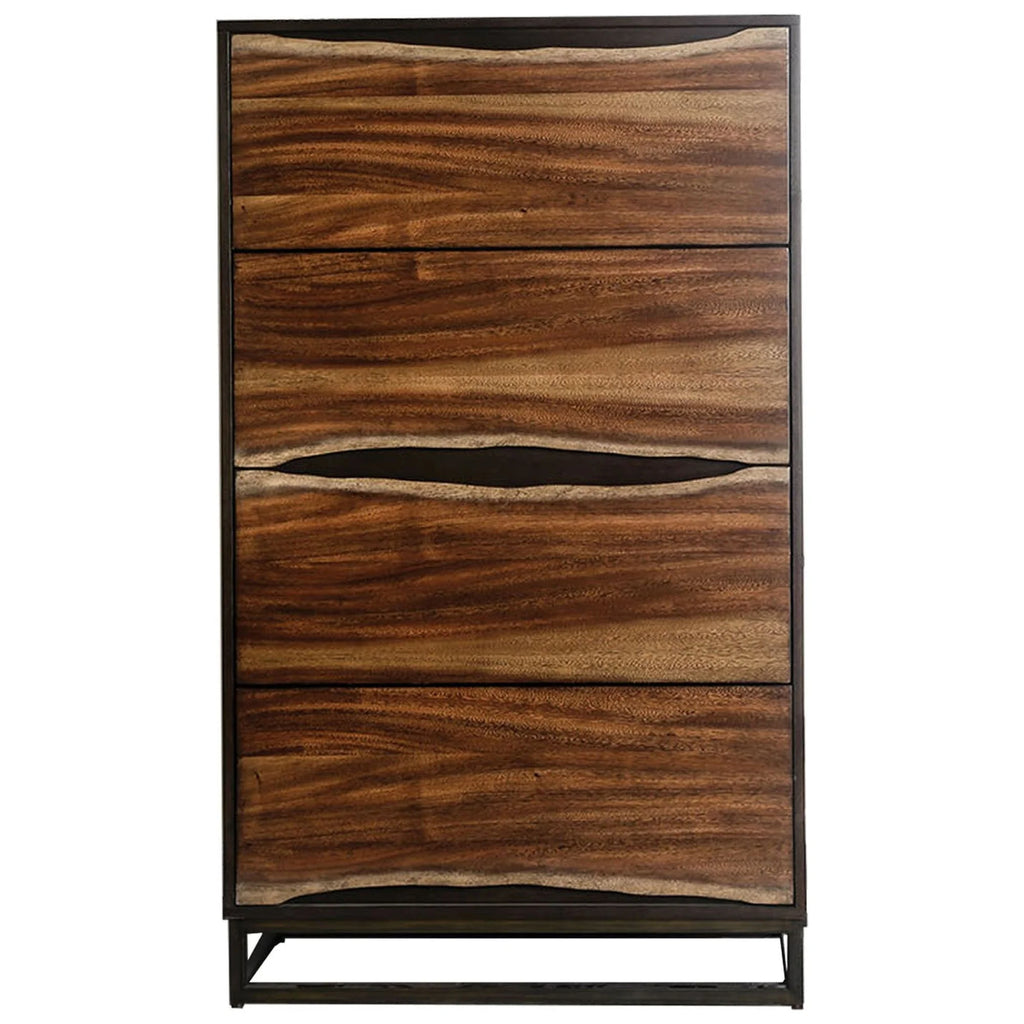 4 Drawer Wood Paneling Chest U9768
