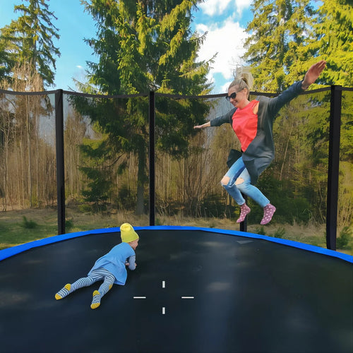 10ft Trampoline with Enclosure Net and Ladder W629429