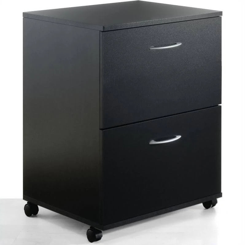 2-Drawer Mobile Wood Filing Cabinet Y71799