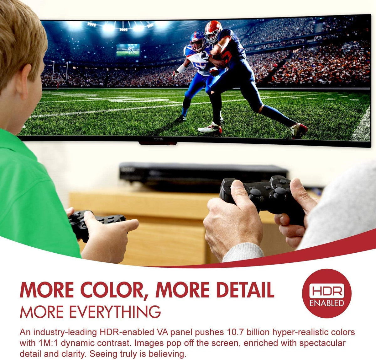 49-Inch Super Ultrawide 32:9 Curved Monitor, 144Hz HDR 3840x1080p Q774