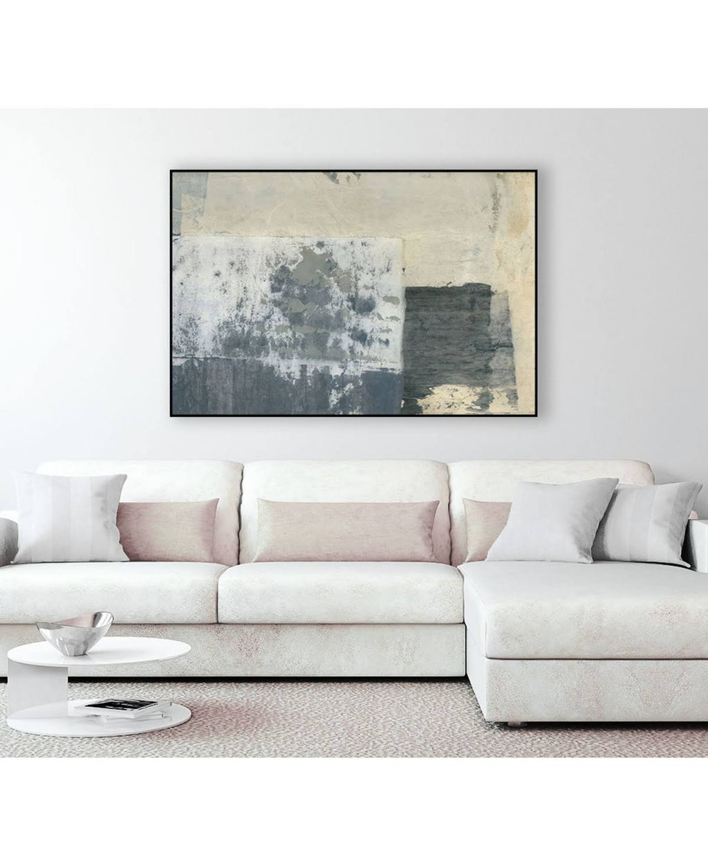 Framed Canvas Art Block - Tan K88224