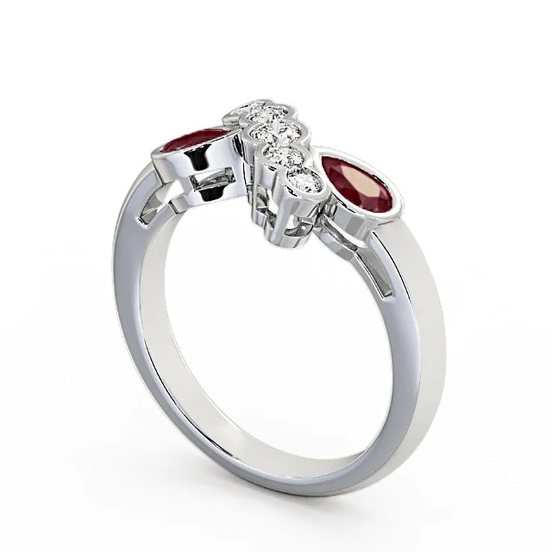 14K White Gold Eternity Band Size 9.5 B129