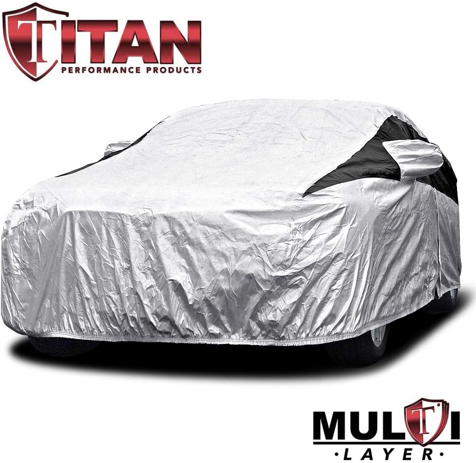 Multi-Layer PEVA Car Cover for Compact SUV 170-187", Pack of 2 A63914
