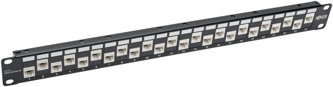 48-Port 2U Rackmount Cat6 110 Patch Panel RJ45 Ethernet Black A36468