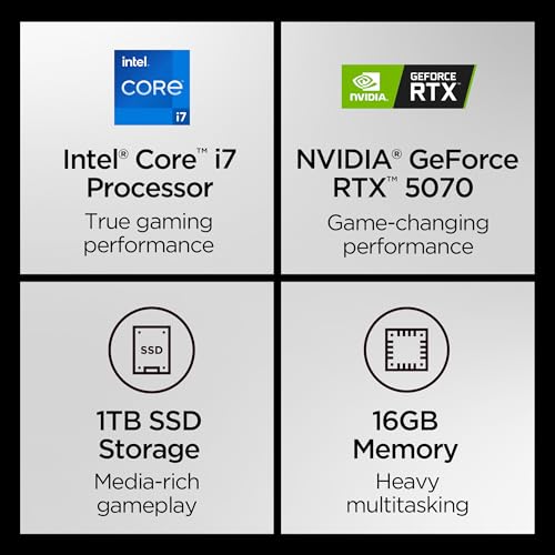 15" 2.5K OLED Gaming Laptop, Intel Core i7, RTX 5070, 16 GB Memory, 1 TB Storage O37602