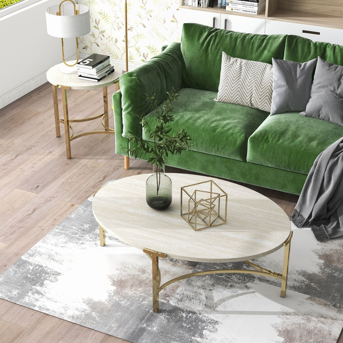 2-Piece Steel Coffee Table Set S133129