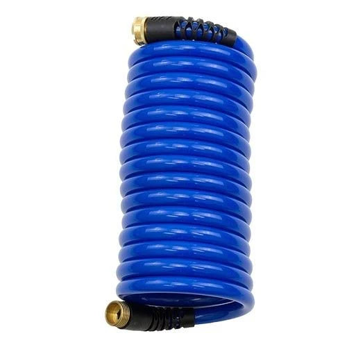15 Feet Blue Self Coiling Hose, Case of 6 D629