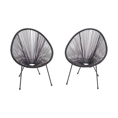 4 Black Pear-Shaped Egg Chairs D48431