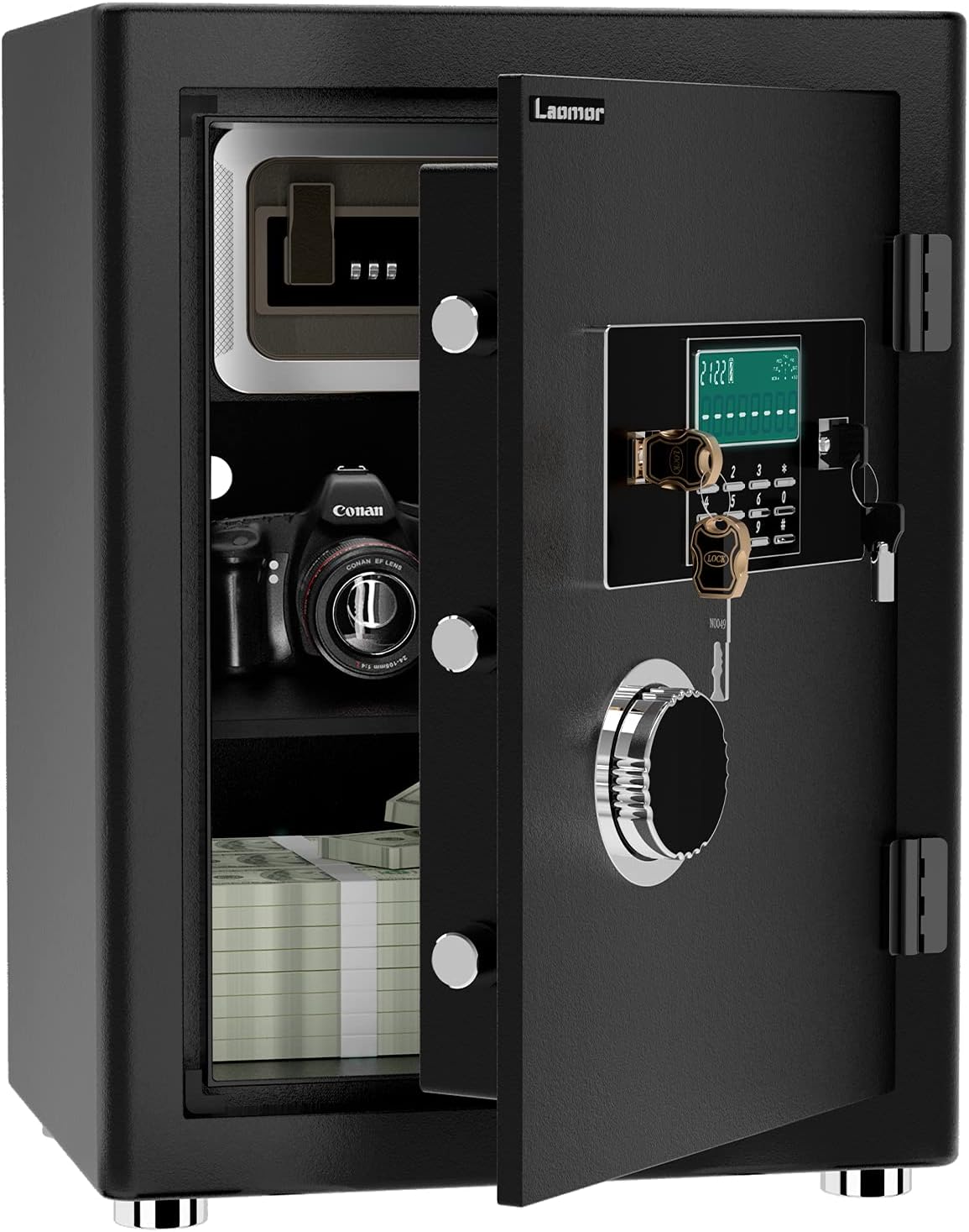 2.05 Cubic Feet Black Security Safe with LCD Digital Screen D330