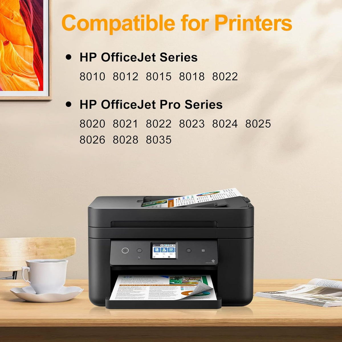 4 Pack BK/Y/M/C Ink Cartridges for HP 910XL Printer I86064