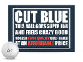 Blue 4 Piece Urethane Golf Balls 12 Pack T19838
