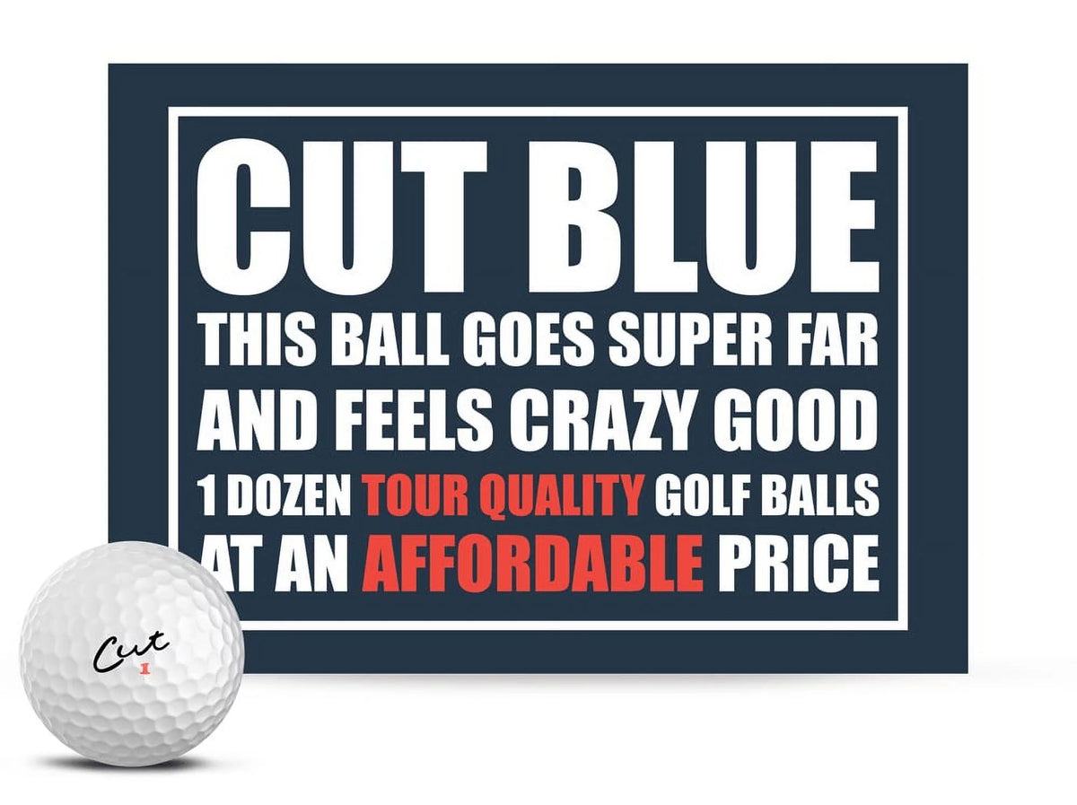 Blue 4 Piece Urethane Golf Balls 12 Pack T19838