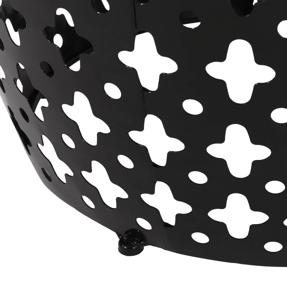 Black Outdoor Metal Side Table L540