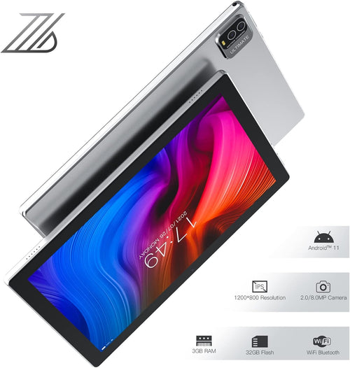 10 inch Android 11 Tablet, 3GB RAM 32GB ROM, 10.1 IPS HD Touch Screen J133