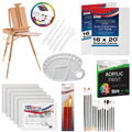 Acrylic Painting Kit French Easel 62 Piece I48534