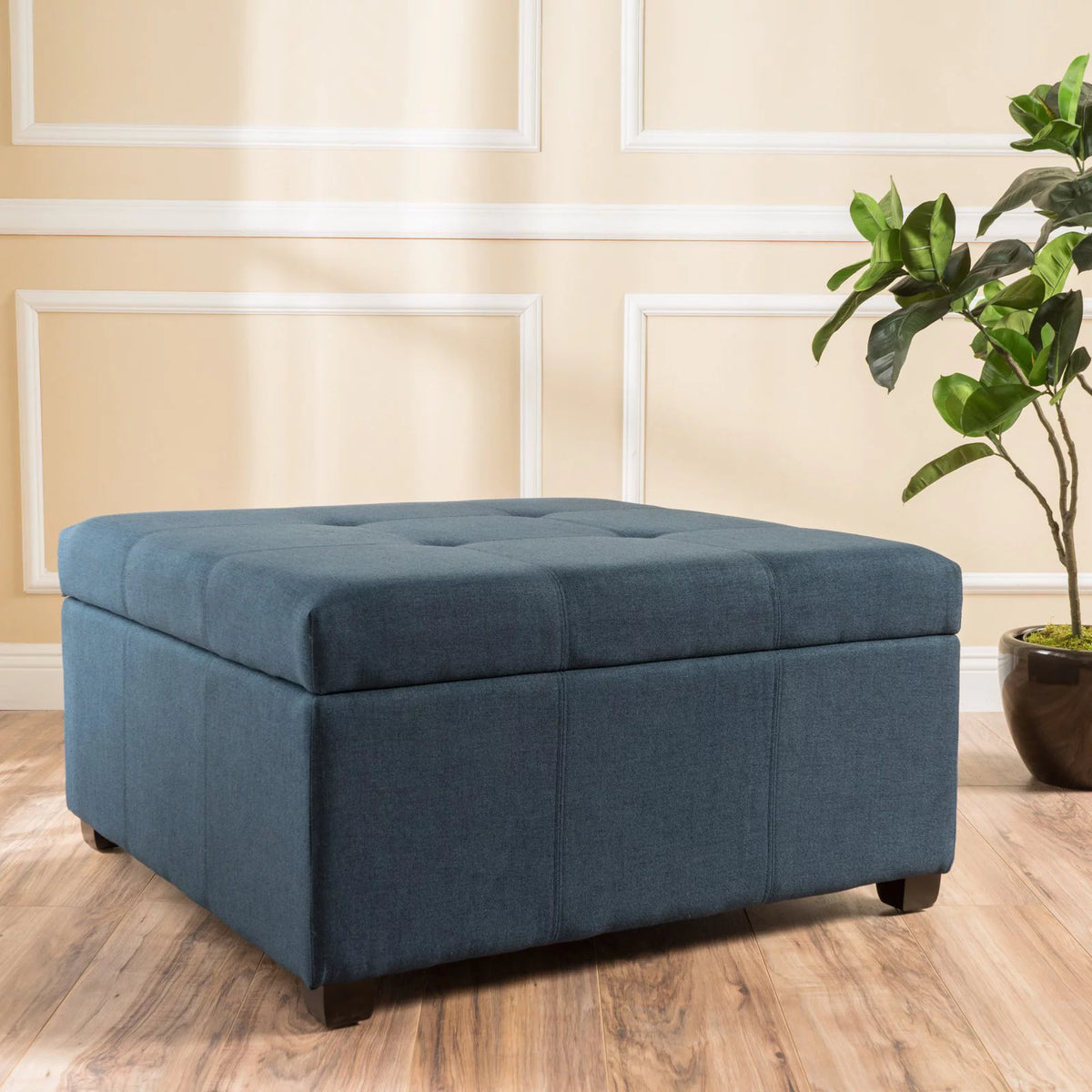 Fabric Storage Ottoman G708