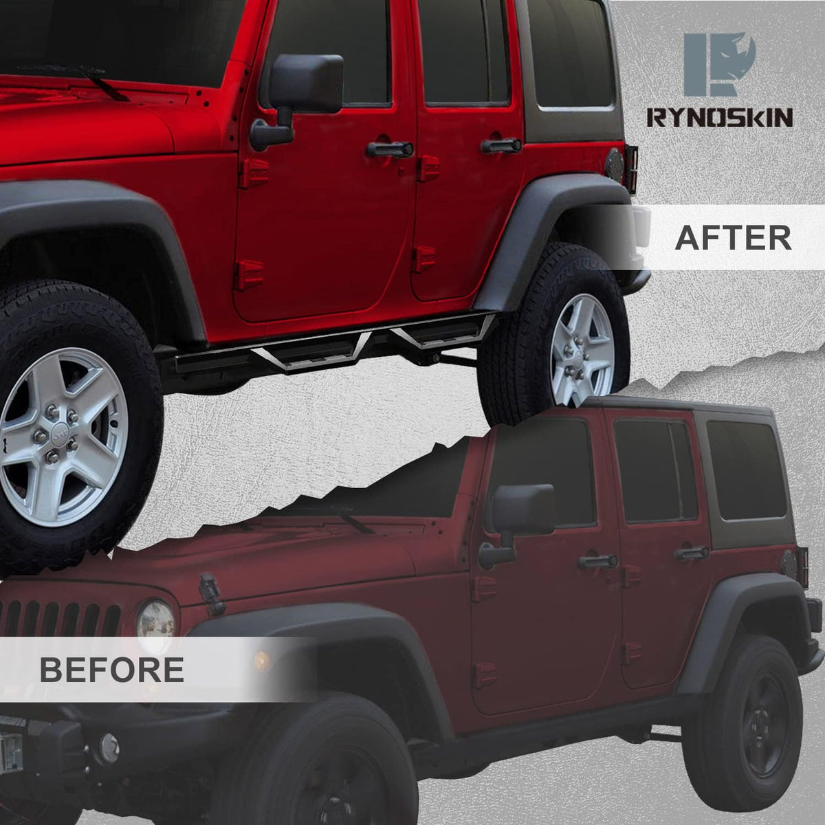 4 Door Running Boards & Steps Nerf Bars Side Steps Off Road Step Bars O3299