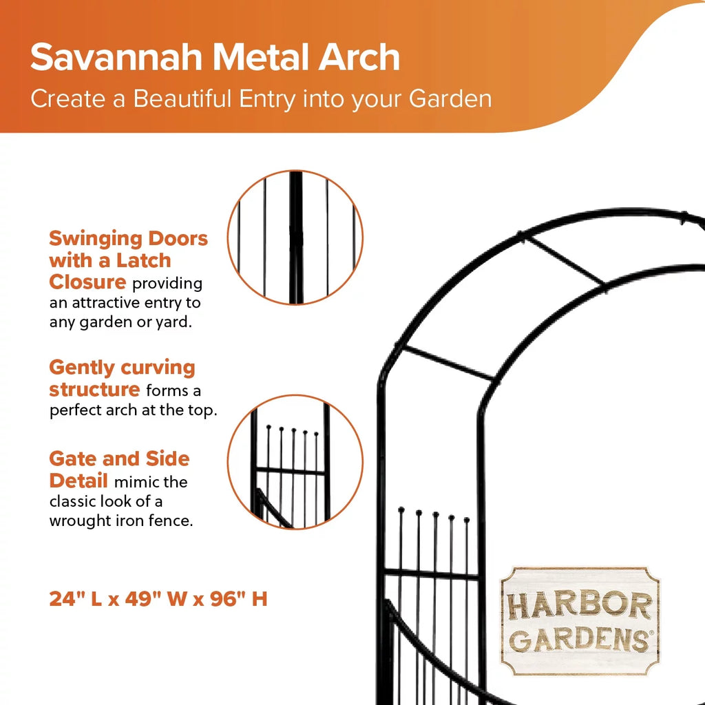 4'1" wide x 8' high x 24" deep Arch and Gate F502