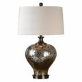 Mottled Bronze Mercury Glass Lamp G3949