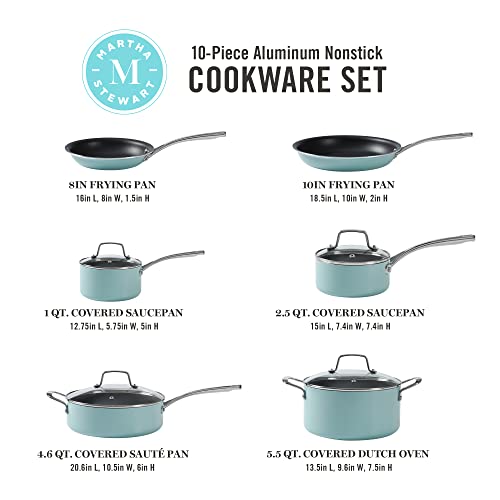 14 Piece Non-Stick Aluminum Cookware Set Black with Gold Handles Z197