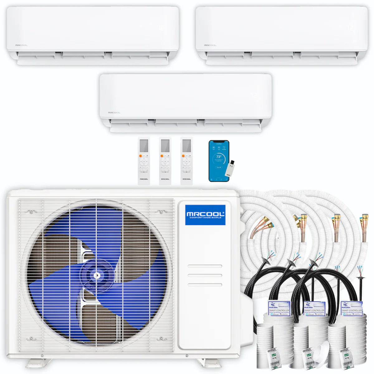 33,000 BTU 3 Zone Ductless Air Conditioner and Heat Pump Q1924