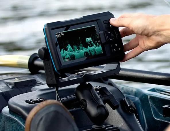 Aluminum Fish Finder Mount with 1.5" Ball, Medium Arm Marine Electronic Mount M525