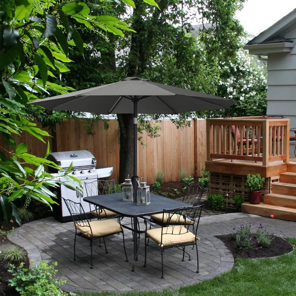 10FT Patio Umbrella with Push Button Tilt E9814
