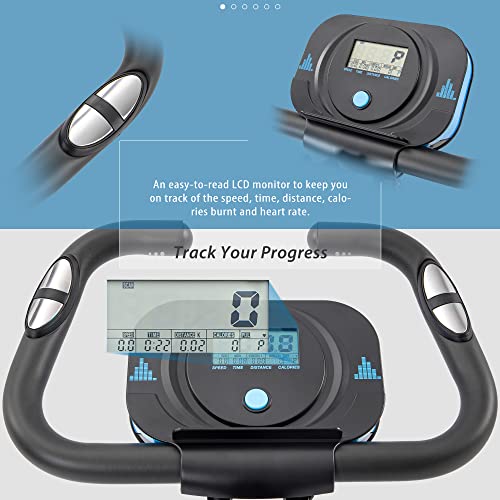 2 In 1 Recumbent and Upright Exercise Bike with Magnetic Resistance Z9654