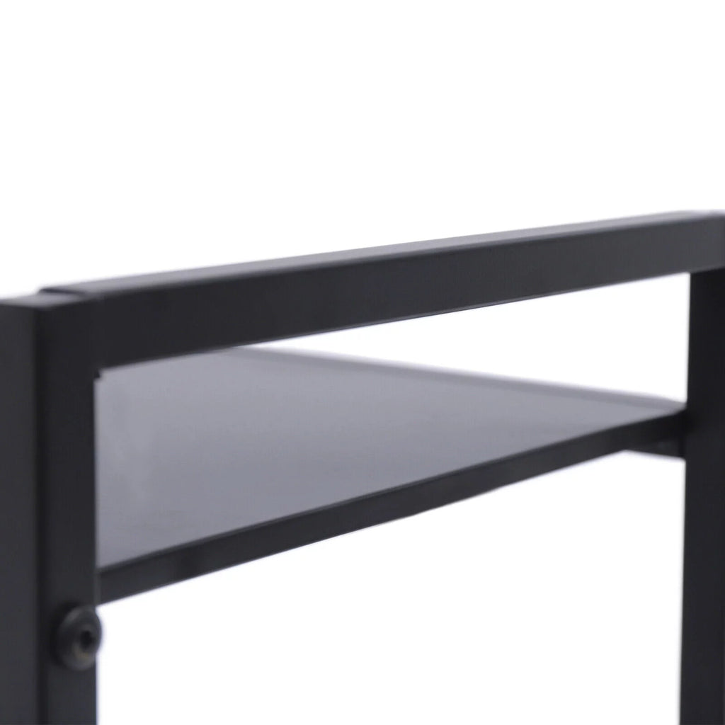 2-Tier Computer Tower Stand with Lockable Wheels K5236