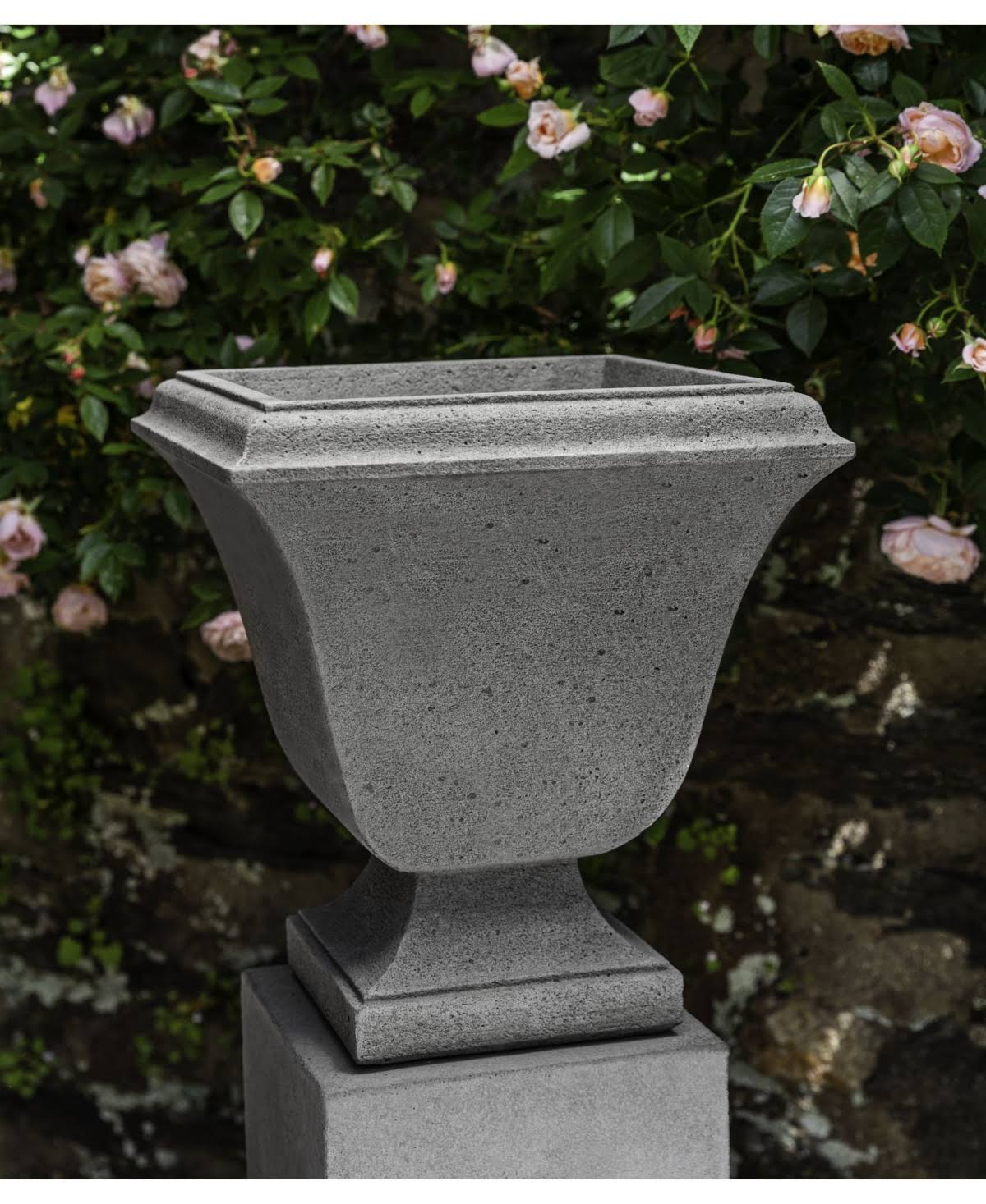 Aged Limestone Urn Q85348