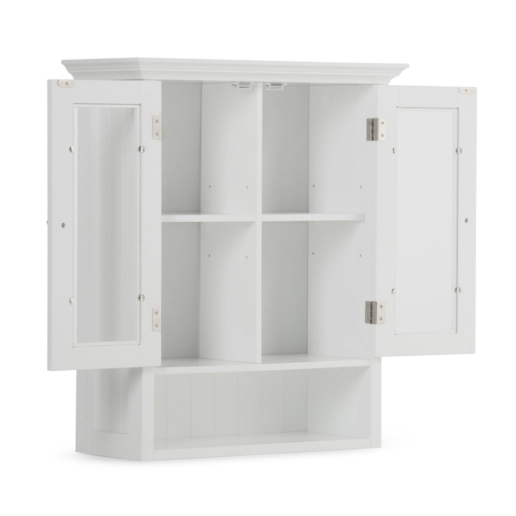 Pure White Double Door Wall Bath Cabinet R3454