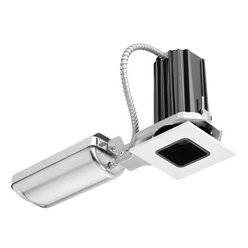 2x22 LED Square Downlight 2700K 80CRI Black Reflector M335140