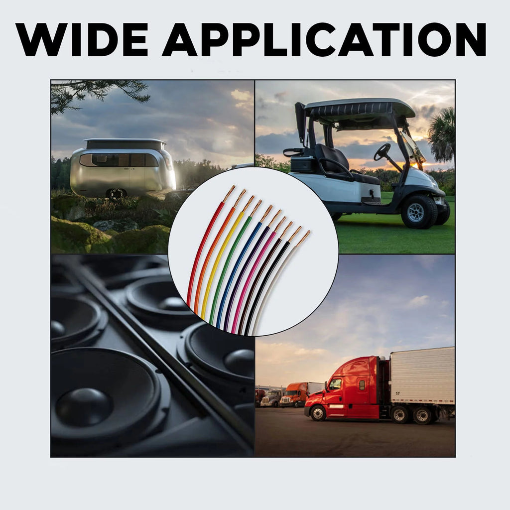 12 Gauge Automotive Primary Wire 7 Color 500ft M465