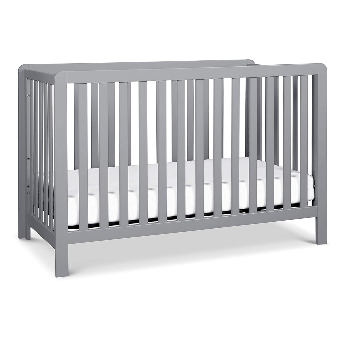 4-in-1 Convertible Crib in Grey and White D703
