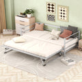 Metal Daybed with Trundle Twin Silver U84650