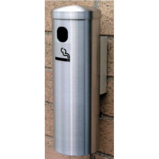 Wall Mount Smoker's Post in Satin Brass F7166