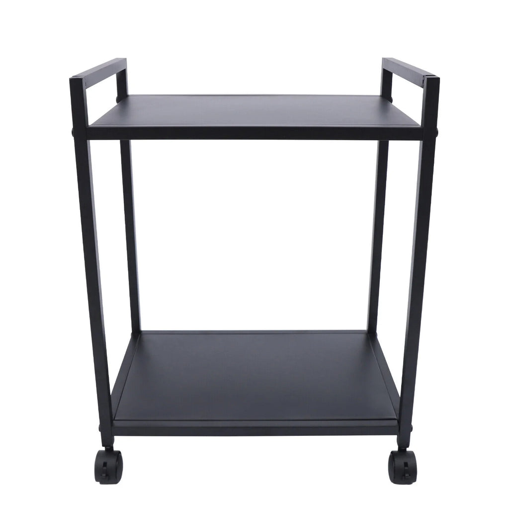 2-Tier Computer Tower Stand with Lockable Wheels K5236