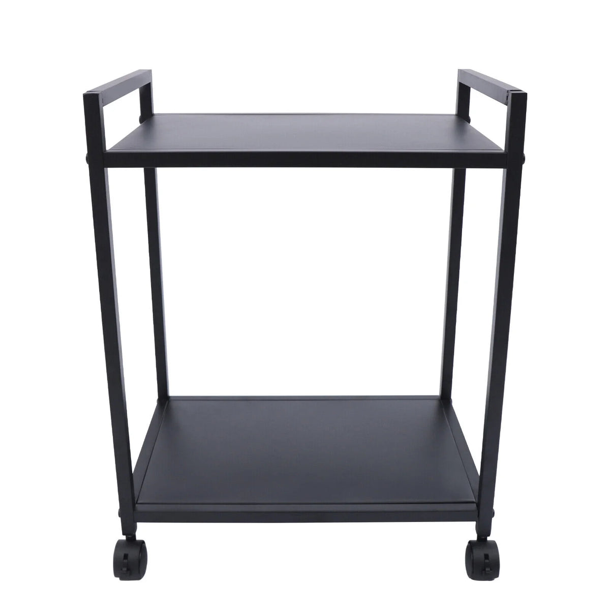 2-Tier Computer Tower Stand with Lockable Wheels K5236