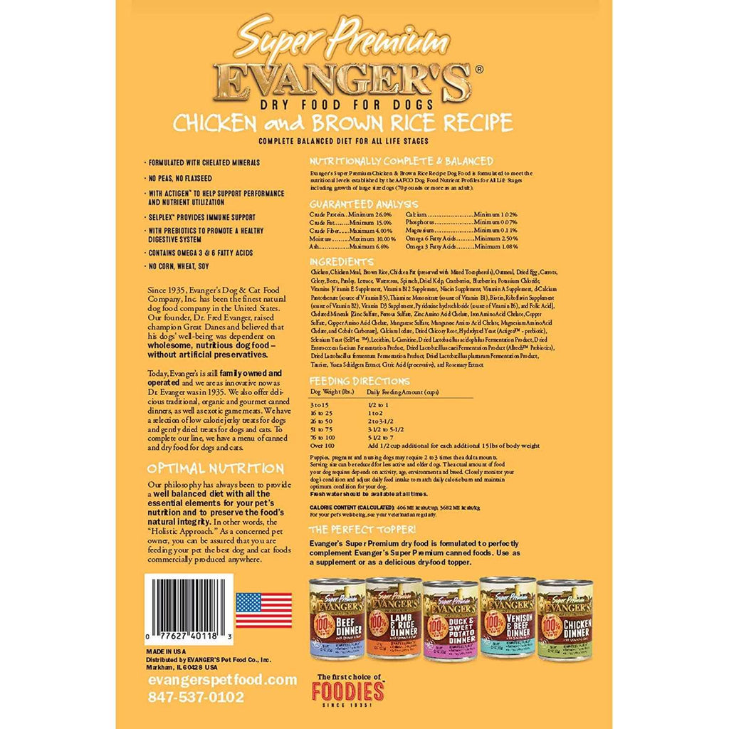 Chicken with Brown Rice Dry Dog Food F96072